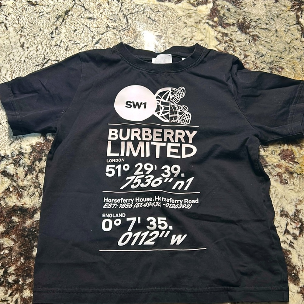 Burberry
Black Cotton Logo Baby T-Shirt